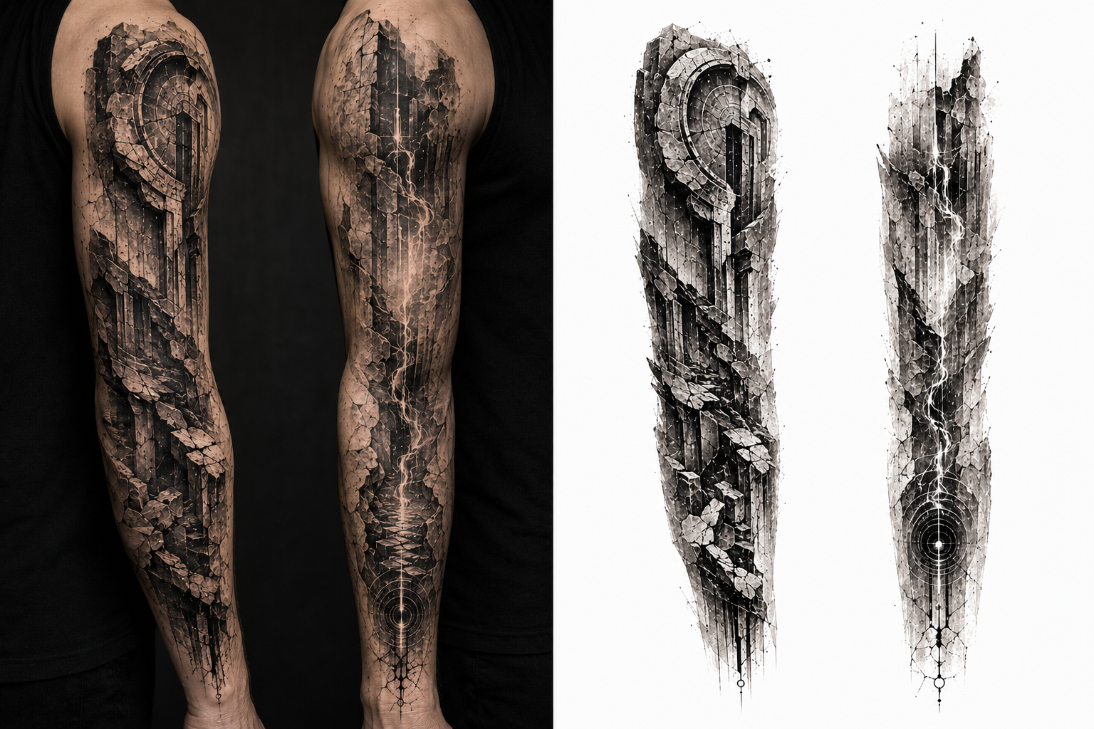 Stone Memory tattoo model preview
